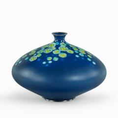  Tamura A Showa period blue cloisonne vase by Tamura - 2518696