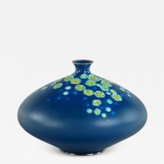  Tamura A Showa period blue cloisonne vase by Tamura - 2522407
