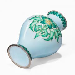  Tamura Showa Period Pale Blue Cloisonn Vase by Tamura - 2456180