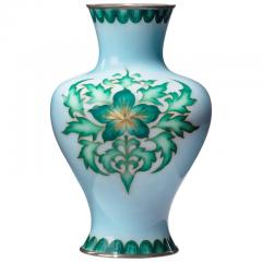  Tamura Showa Period Pale Blue Cloisonn Vase by Tamura - 2456181