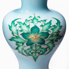  Tamura Showa Period Pale Blue Cloisonn Vase by Tamura - 2456182