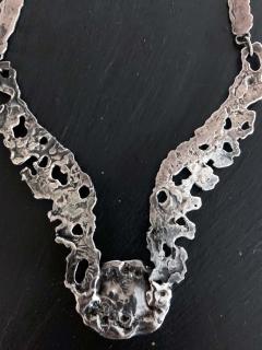  Tane Orfebres A Mexican Modernist Sterling Silver Necklace by Tane Orfebres - 1001120