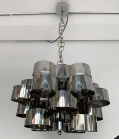  Targetti Sankey Chandelier Metal Chrome by Targetti Sankey Italy 1970s - 1139159