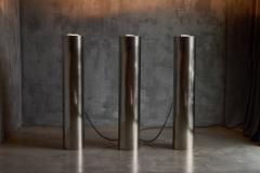  Targetti Sankey Monumental Stainless Steel Uplighters by Targetti Italy 1970s - 4421665