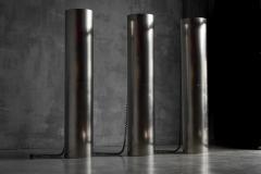  Targetti Sankey Monumental Stainless Steel Uplighters by Targetti Italy 1970s - 4421677