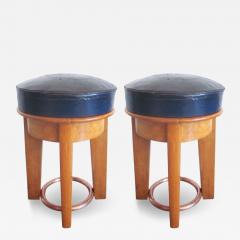  Taubmann Rare Pair of French 1930s Stools by Taubmann - 4103115