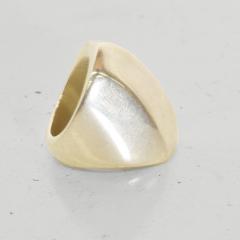  Taxco Taxco Sterling Silver Wide Band Ring Stylish Signet Mexico Modernism 1970s - 1983557