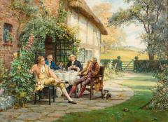  Tea at the Vicarage by Margaret Dovaston dated 1952 - 2172255