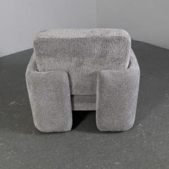  Tecnosalotto Pair of Gray Boucl Armchairs Italy 1970s - 2744531