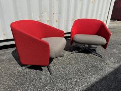  Teknion Pair of Teknion by Steelcase Swivel Cover Chairs sofa also available  - 4222765