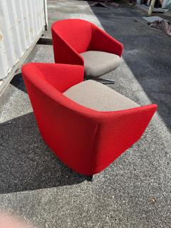  Teknion Pair of Teknion by Steelcase Swivel Cover Chairs sofa also available  - 4222790