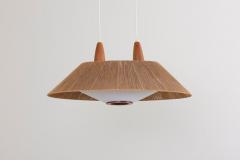  Temde Leuchten Huge Temde Pendant Lamp with Cord Shade and Perspex Diffuser - 798773