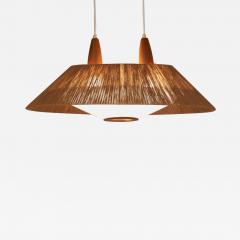  Temde Leuchten Huge Temde Pendant Lamp with Cord Shade and Perspex Diffuser - 800433