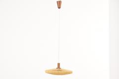  Temde Leuchten Large Temde Leuchten Sisal Pendant Lamp Switzerland 1950s - 2118328