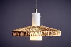  Temde Leuchten Temde Sisal and Teak Pendant Lamp - 4391603