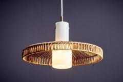  Temde Leuchten Temde Sisal and Teak Pendant Lamp - 4391604