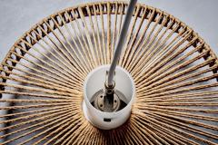  Temde Leuchten Temde Sisal and Teak Pendant Lamp - 4391610