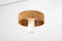  Temde Leuchten Temde Teak and Sisal Pendant Lamp - 2904481