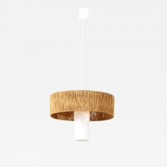  Temde Leuchten Temde Teak and Sisal Pendant Lamp - 2906150