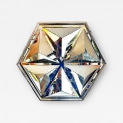  Thayer Coggin 1970s Hexagonal Mirrored Wall Sculpture Milo Baughman for Thayer Coggin - 3930896