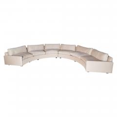  Thayer Coggin 1970s Milo Baughman for Thayer Coggin Circular Sofa - 3712772