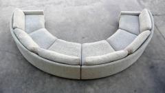  Thayer Coggin 1970s Milo Baughman for Thayer Coggin Circular Sofa - 3712775