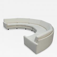  Thayer Coggin 1970s Milo Baughman for Thayer Coggin Circular Sofa - 3717154