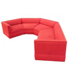  Thayer Coggin Large Mid Century Modern Curved Irregular Shape Sectional Sofa by Thayer Coggin - 3704585