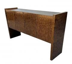  Thayer Coggin Mid Century Modern Milo Baughman with Burl Tortoise Shell Credenza or Buffet - 3708567