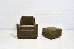  Thayer Coggin Milo Baughman Lounge Chair with Ottoman 1960 s - 1931617