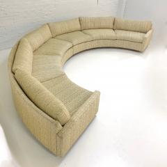  Thayer Coggin Milo Baughman Semi Circular Sofa with Rosewood Bases 1970 - 1518750