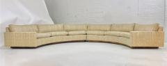  Thayer Coggin Milo Baughman Semi Circular Sofa with Rosewood Bases 1970 - 1518751