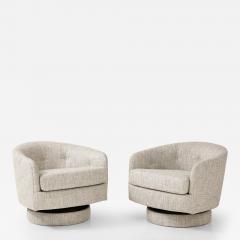  Thayer Coggin Milo Baughman Swivel Club Chairs - 3384440