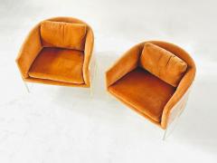  Thayer Coggin Milo Baughman for Thayer Coggin Lucite and Velvet Lounge Chairs 1960 - 4315542