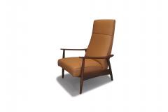  Thayer Coggin Milo Baughman for Thayer Coggin Walnut Recliner Lounge Chair - 3434790