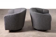  Thayer Coggin Swivel Lounge Chairs by Milo Bauhman for Thayer Coggin - 4331545