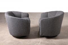  Thayer Coggin Swivel Lounge Chairs by Milo Bauhman for Thayer Coggin - 4331547
