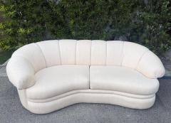  Thayer Coggin Thayer Coggin Curved Channeled Asymmetric Sofa USA 1980s - 4554866