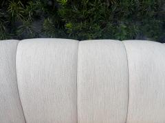  Thayer Coggin Thayer Coggin Curved Channeled Asymmetric Sofa USA 1980s - 4554872