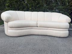  Thayer Coggin Thayer Coggin Curved Channeled Asymmetric Sofa USA 1980s - 4554880