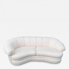  Thayer Coggin Thayer Coggin Curved Channeled Asymmetric Sofa USA 1980s - 4555108