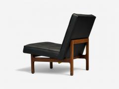  Thayer Coggin Thayer Coggin Danish Modern Style Tufted Black Leather Lounge Chairs 21st C  - 4017044