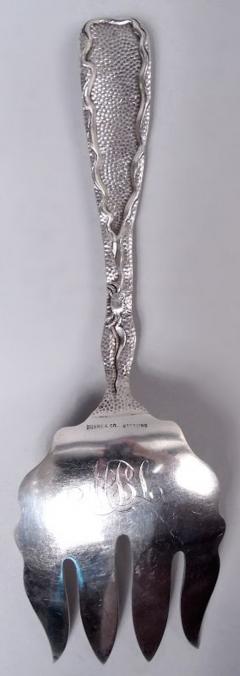  The Duhme Company Duhme American Japonesque Sterling Silver Fish Serving Fork Slice - 4253189
