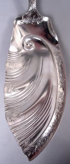  The Duhme Company Duhme American Japonesque Sterling Silver Fish Serving Fork Slice - 4253191
