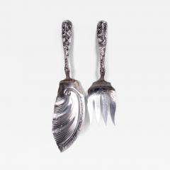  The Duhme Company Duhme American Japonesque Sterling Silver Fish Serving Fork Slice - 4256466