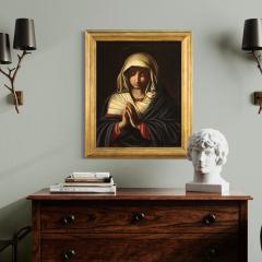  The Holy Bible Biblical Religious painting Praying Madonna from 17th century - 3932400