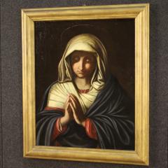  The Holy Bible Biblical Religious painting Praying Madonna from 17th century - 3932409