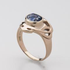  The Kalo Shop Arts Crafts Montana Sapphire 14kt Gold by The Kalo Shops - 4446707