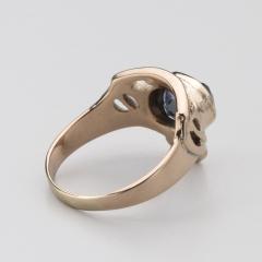  The Kalo Shop Arts Crafts Montana Sapphire 14kt Gold by The Kalo Shops - 4446710