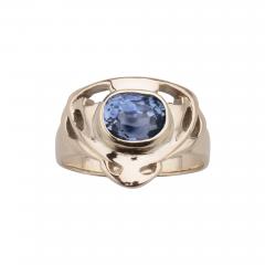  The Kalo Shop Arts Crafts Montana Sapphire 14kt Gold by The Kalo Shops - 4447146